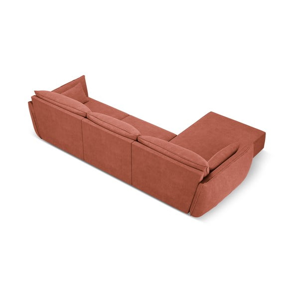 Červená rohová pohovka (ľavý roh) Vanda - Mazzini Sofas-image-3