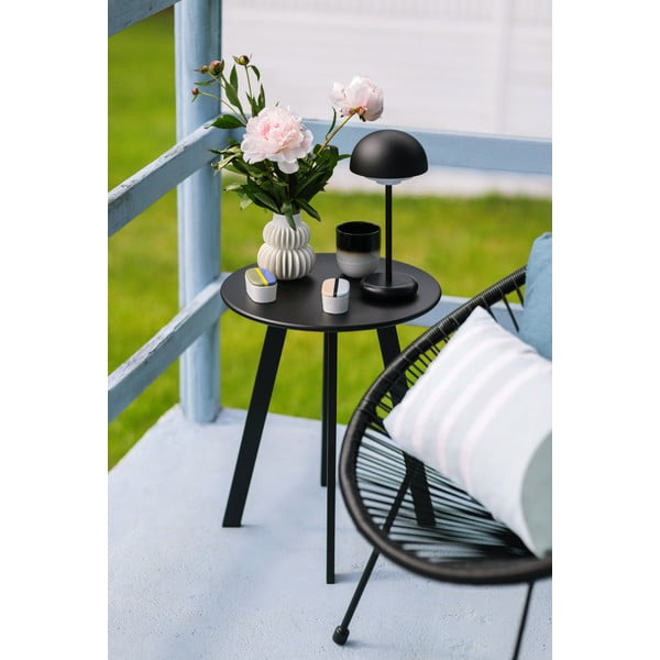 Čierne kovové/plastové záhradné kreslo Avocado Comfort – Bonami Selection-image-2
