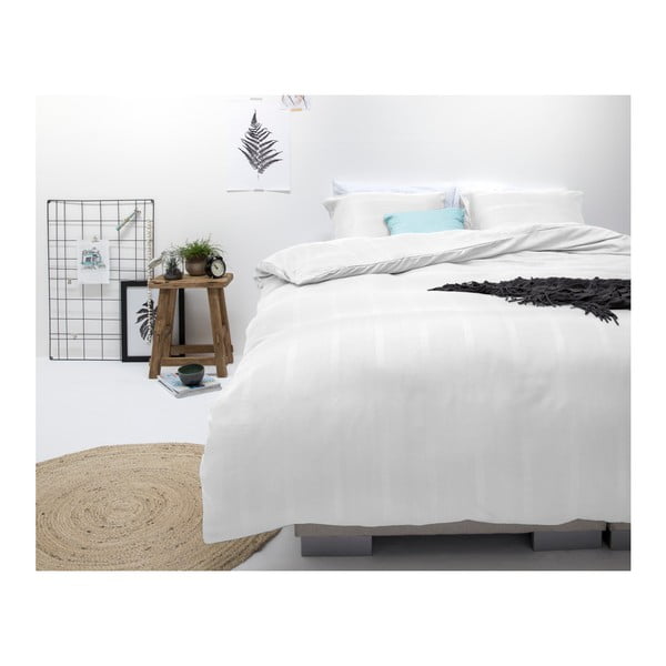 Biele obliečky z mikroperkálu na jednolôžko Sleeptime Montreal, 140 × 200 cm-image-2