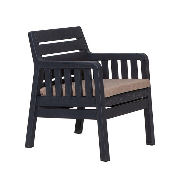 Antracitová záhradná lounge súprava pre 2 Lara – Floriane Garden-image-1