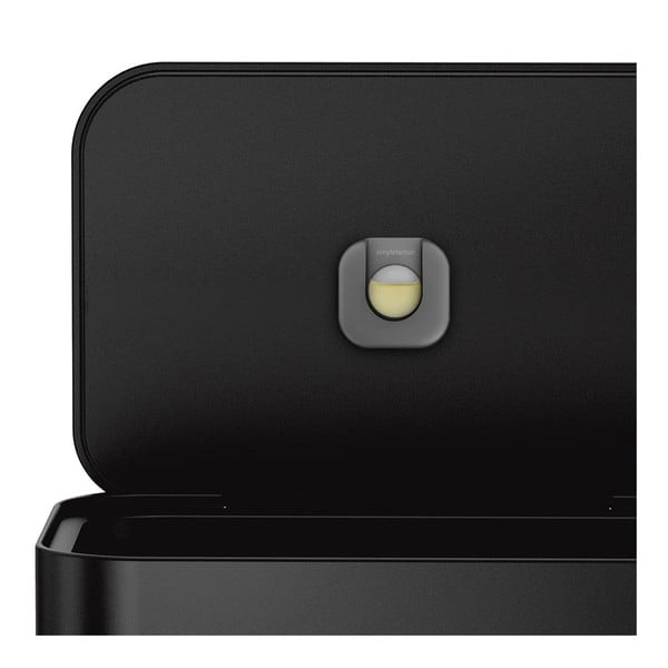 Matne čierny nášľapný oceľový odpadkový kôš 55 l – simplehuman-image-4