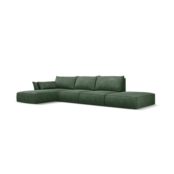 Tmavozelená rohová pohovka (ľavý roh) Vanda - Mazzini Sofas-image-2