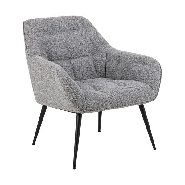 Sivé kreslo Brooke – Actona