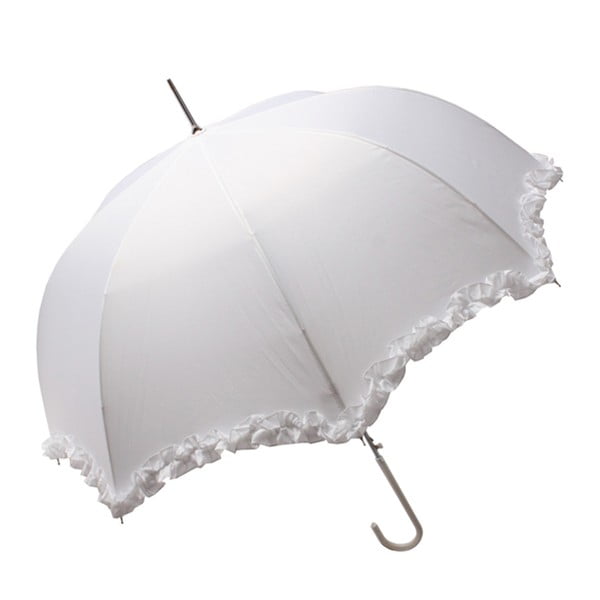 Biely svadobný dáždnik Marry Me, ⌀ 92 cm