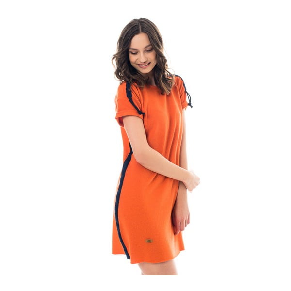 Oranžové šaty Lull Loungewear De Luz, veľ. L