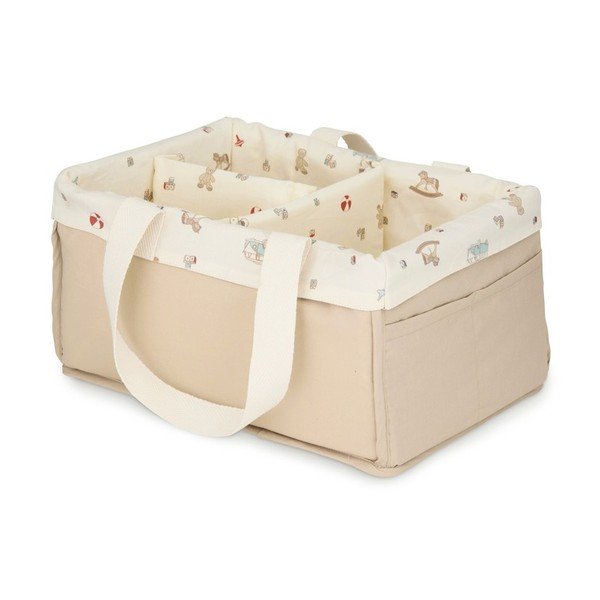 Látkový detský kôš na hračky v prírodnej farbe 34x23x17 cm Vintage Toys – Cam Cam Copenhagen