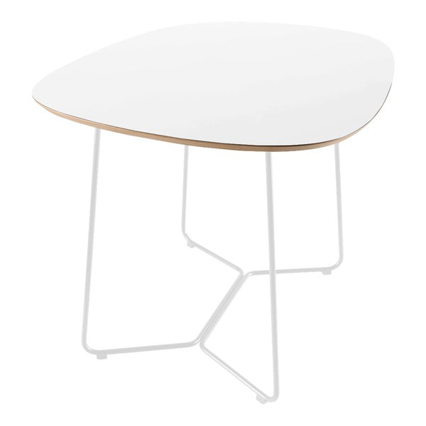 Biely stôl s kovovými nohami IKER Maple X