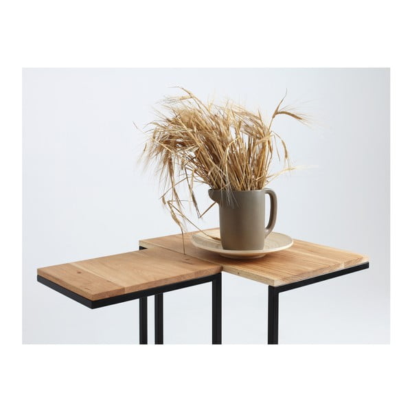 Odkladací stolík s čiernou konštrukciou CustomForm Lupe-image-2