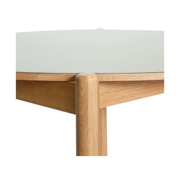 Okrúhly jedálenský stôl z dubového dreva ø 115 cm Oblique – Hübsch-image-4