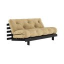 Rozkladacia pohovka v horčicovej farbe 160 cm Roots Black Night – Karup Design