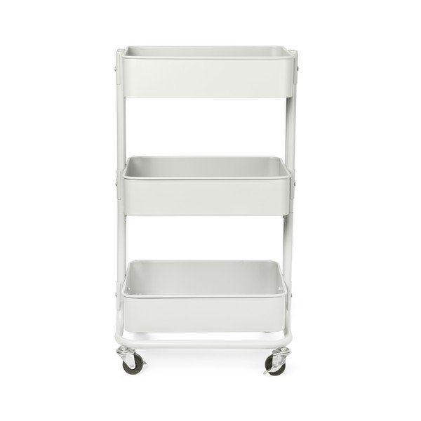 Kovový servírovací stolík na kolieskach 36,5x43 cm Grena – Compactor-image-2