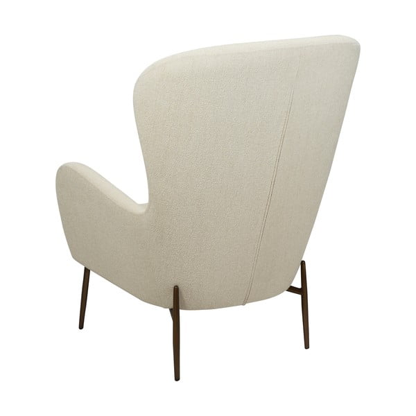 Krémové kreslo z textílie buklé Glam – DAN-FORM Denmark-image-4