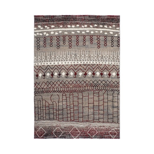Hnedý koberec Tassala Red, 80 x 150 cm