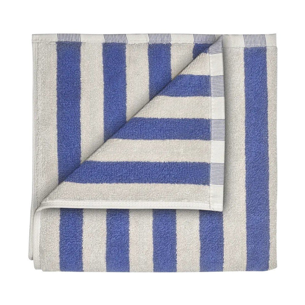 E-shop Modré/krémovobiele froté uteráky v súprave 2 ks z bio bavlny 30x50 cm Arto – Blomus