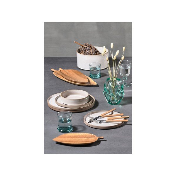 Krémovobiela kameninová servírovacia misa Villa Collection Jord, ø 23,5 cm-image-1