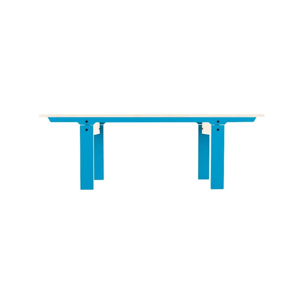 Modrá lavica na sedenie rform Slim 04, dĺžka 133 cm