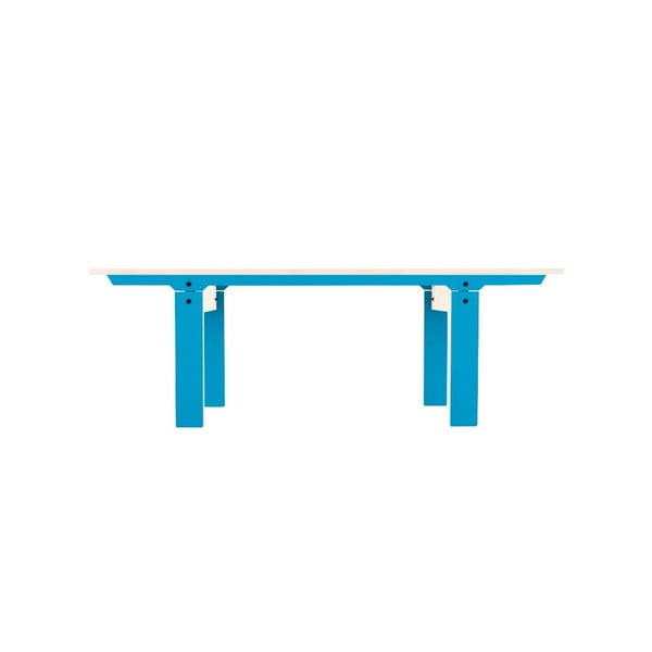 Modrá lavica na sedenie rform Slim 04, dĺžka 133 cm