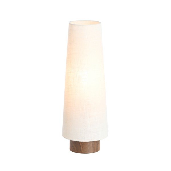 Krémovobiela kovová stolová lampa s textilným tienidlom (výška  42 cm) Howie – Light & Living-image-1