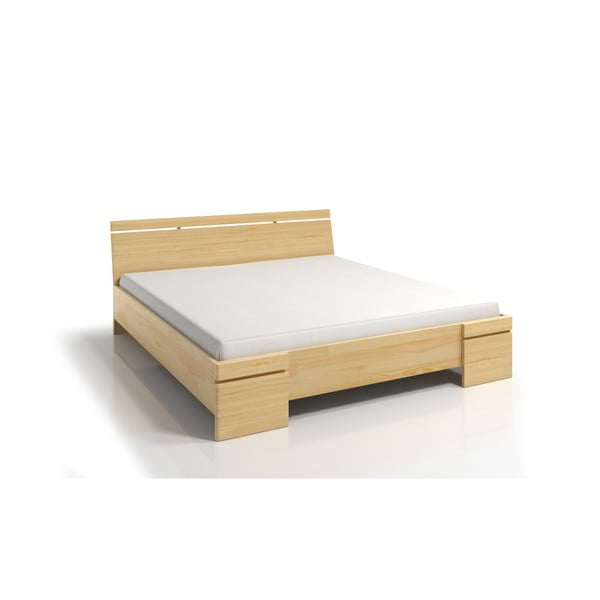 Dvojlôžková posteľ z borovicového dreva s úložným priestorom SKANDICA Sparta Maxi, 200 × 200 cm-image-3
