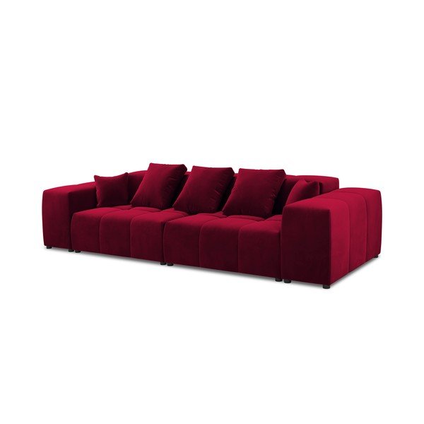 Červená zamatová pohovka 320 cm Rome Velvet - Cosmopolitan Design-image-2
