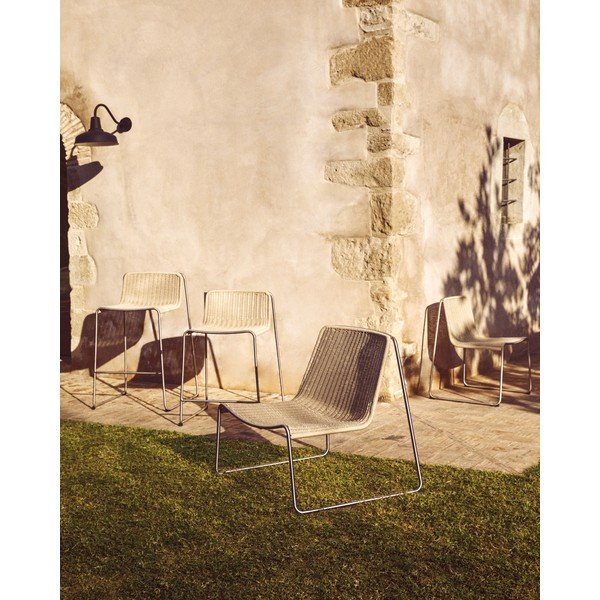 Béžové záhradné kreslo Tavari – Kave Home-image-3