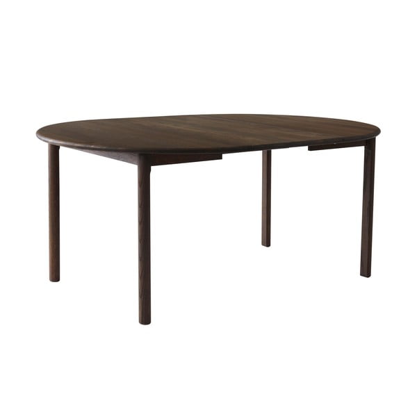 Okrúhly rozkladací jedálenský stôl s prídavnou doskou z dubového dreva ø 120 cm Noor – Hammel Furniture-image-3