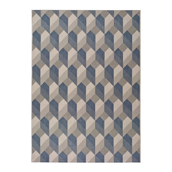 Béžovo-modrý vonkajší koberec Universal Silvana Miratta, 80 x 150 cm