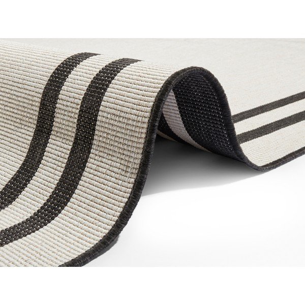 Čierno-krémový vonkajší koberec NORTHRUGS Manito, 200 x 290 cm-image-1