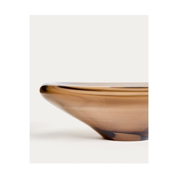 Béžová sklenená misa ø 27 cm Zolira – Kave Home-image-3