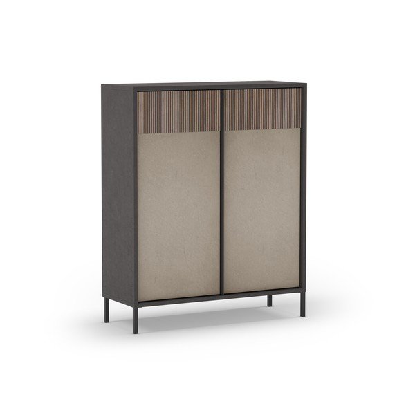 Antracitovo-svetlohnedá skrinka 106x130 cm Amalia – Marckeric-image-3