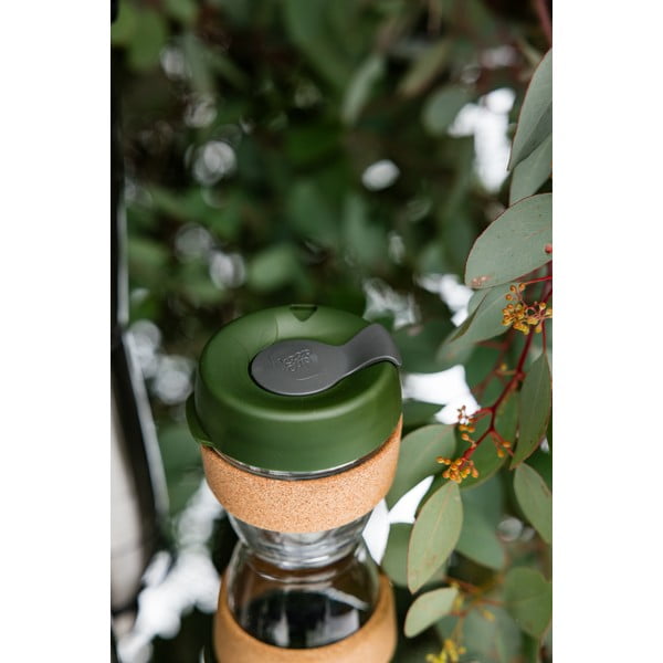 Zelený cestovný hrnček 454 ml Brew Cork Pine L – KeepCup-image-1