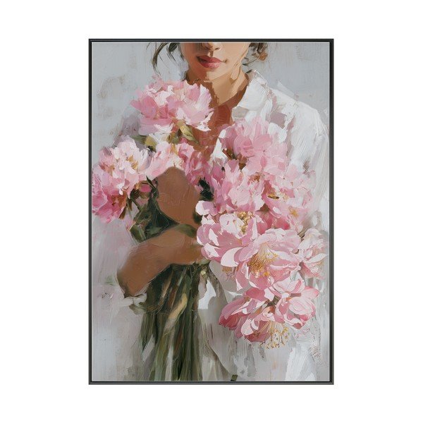 Tlačený obraz s rámom/na plátne 70x100 cm Floral Embrace – Styler