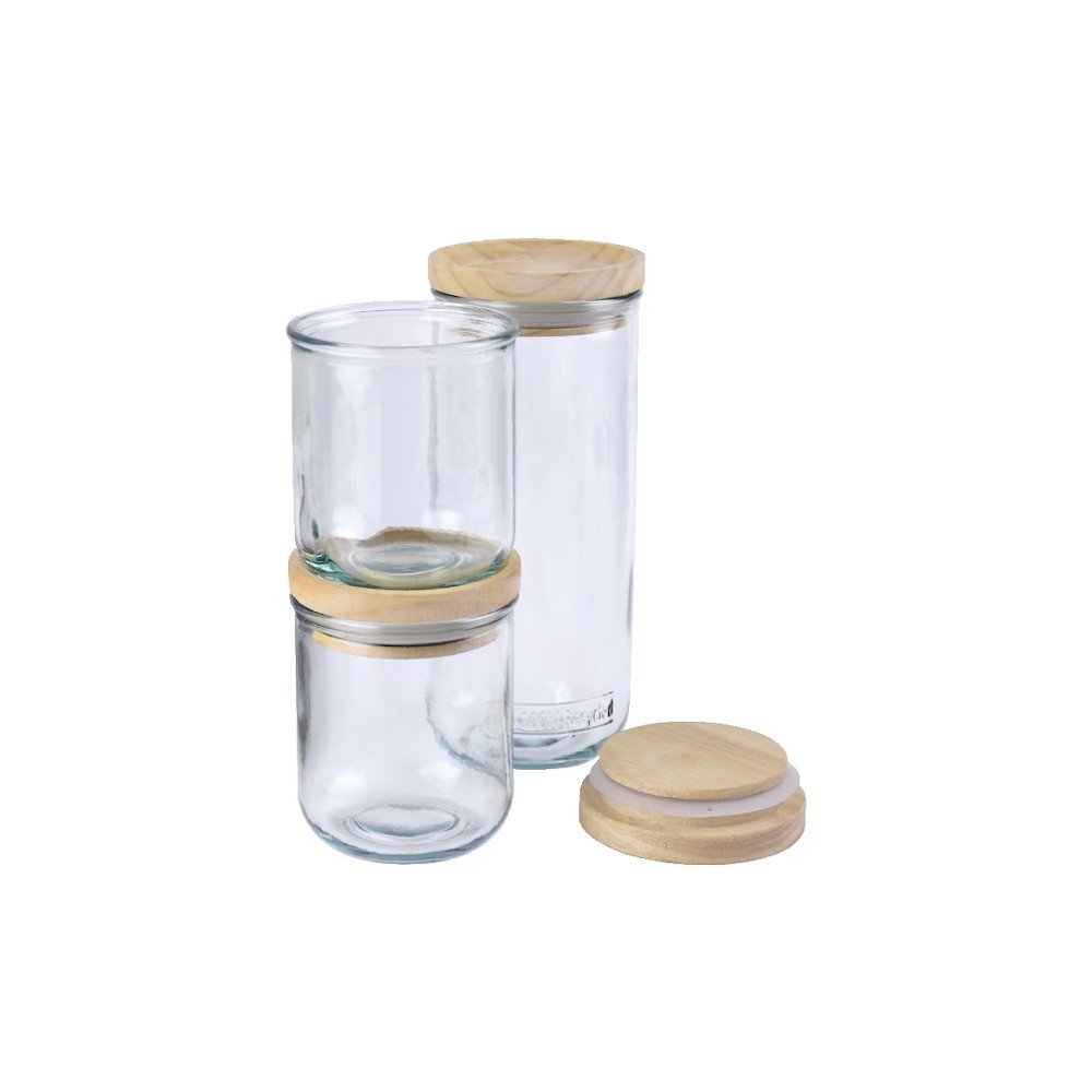 Súprava sklenených dóz 3 ks Hermetic – Ego Dekor