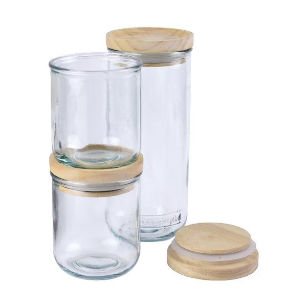 Súprava sklenených dóz 3 ks Hermetic – Ego Dekor