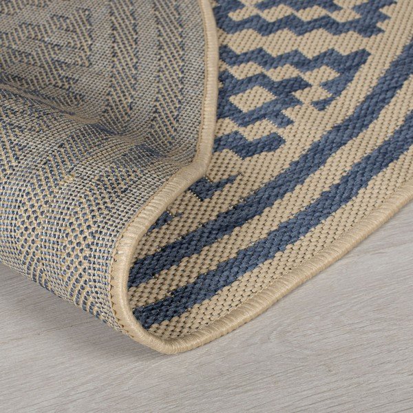 Modro-béžový okrúhly vonkajší koberec ø 160 cm Moretti - Flair Rugs-image-3