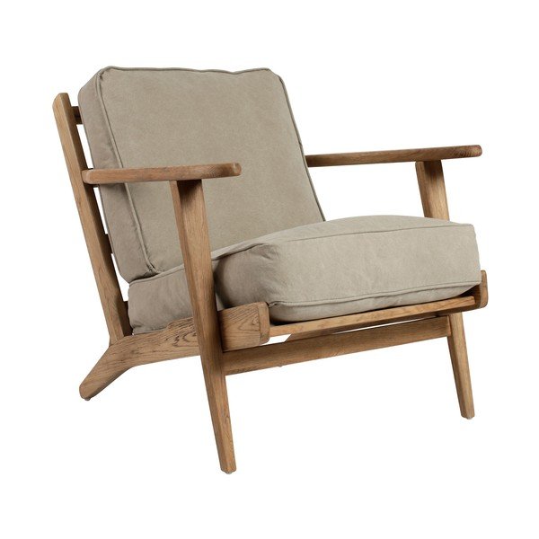 Sivé kreslo Laureli - Côté Table