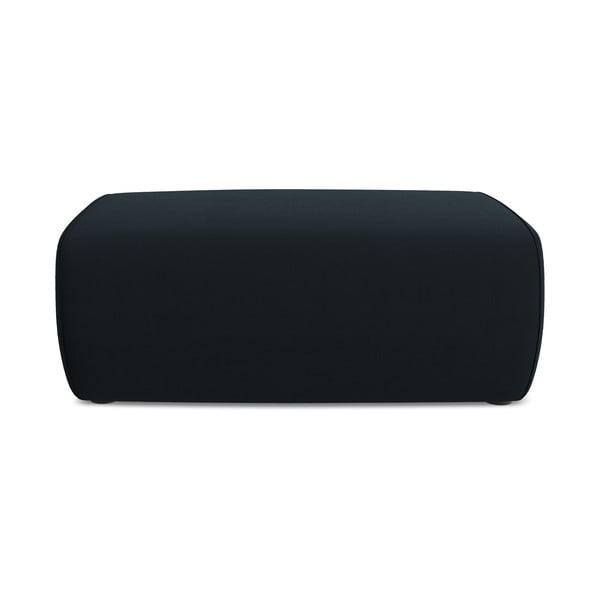 Tmavomodrá zamatová podnožka Kapua – Makamii