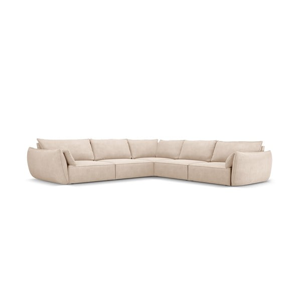 Béžová rohová pohovka (variabilná) Vanda - Mazzini Sofas-image-2