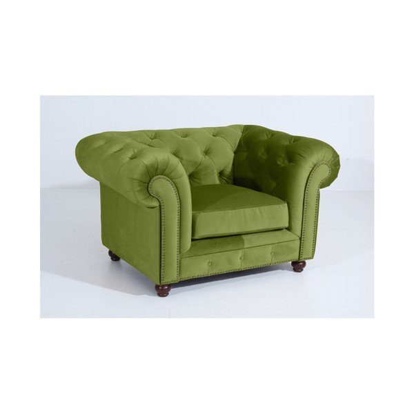 Zelené kreslo Max Winzer Orleans Velvet-image-4