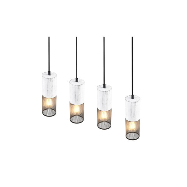 Čiernobiele závesné svietidlo Tosh – Trio-image-1