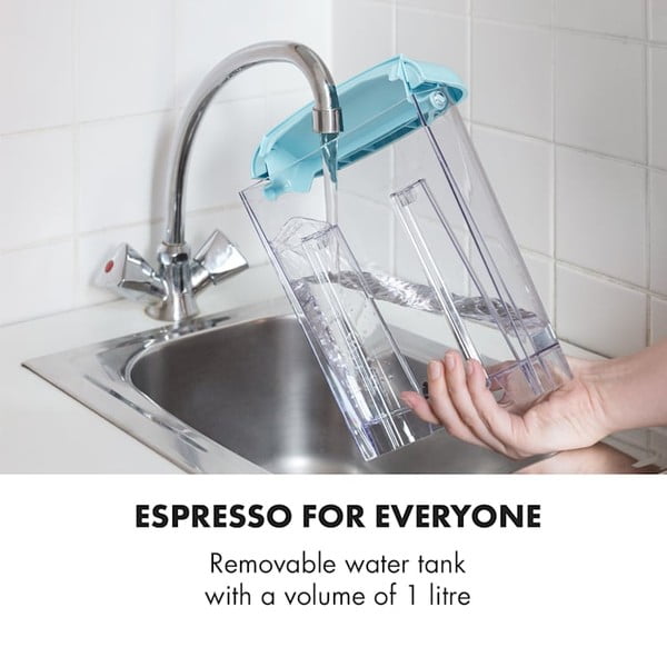 Modrý kávovar Klarstein Espressionata Gusto-image-1