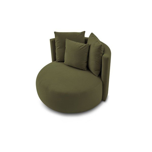 Zelené zamatové kreslo Cesar – Bobochic Paris-image-4