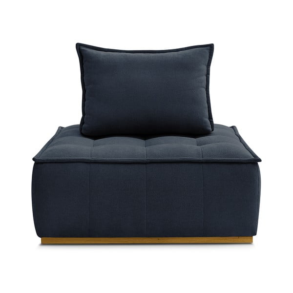 Tmavomodré ženilkové kreslo Elisa – Bobochic Paris-image-3