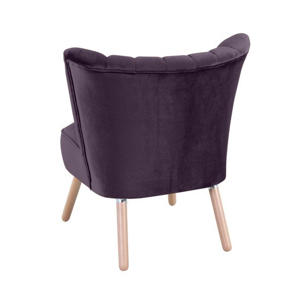 Fialové kreslo Max Winzer Alessandro Suede-image-2