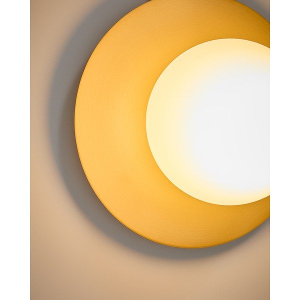 Biele/v zlatej farbe nástenné svietidlo ø 25 cm Brisia – Kave Home-image-2