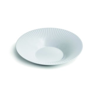 Biely porcelánový polievkový tanier Kähler Design Hammershoi, ⌀ 26 cm
