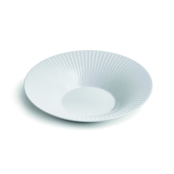 Biely porcelánový polievkový tanier Kähler Design Hammershoi, ⌀ 26 cm