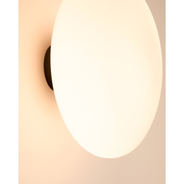 Biele/v striebornej farbe nástenné svietidlo ø 26 cm Bamila – Kave Home-image-4