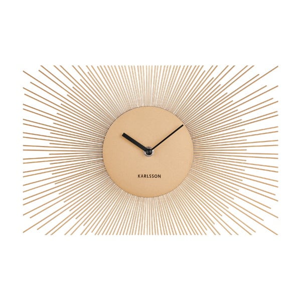 Nástenné hodiny v zlatej farbe Karlsson Peony Large, ø 60 cm-image-3