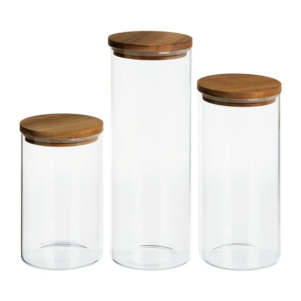 Sklenené dózy na potraviny/na cestoviny v súprave 3 ks – Casa Selección
